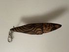 Australian Aboriginal Hand Carved Wooden Keyring  Preowned