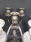 Vintage Godinger Silver Art Candelabra  gsa  Ornate Silver Plated Candle Holder