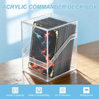 Mlikero Card Deck Cases  6 Pack Acrylic Commander Deck Box Holding 100  Sleeved