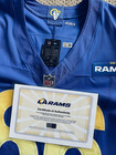 Colby Parkinson Los Angeles Rams 2024 Playoff Game Worn Used Home Jersey Coa
