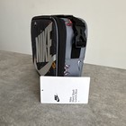 Nike Fuel School Kids Lunch Box 4l Gray black Sports Print Zip Handle Strap