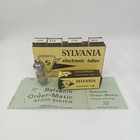 Vintage Sylvania 5x8 Electron Vacuum Tube Set Of 5 In Original Box Mcm 1950s