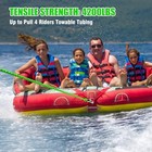 4-6k 60ft Boat Tow Rope For Tubing  Fits 1-4 Person Towable Green   Black 4k