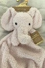 Levi And Emmie Lovey Baby Security Blanket Soothing Feather Knit Elephant Pink