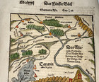 Tartary Armenia 1578 Sebastian Munster Unusual Antique Engraved Map 16th Century