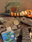 Grandpas Junk Drawer Lot Of Antiques  Coins And Nostalgic Collectibles