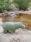 Vintage Ancient Egyptian Hippo Artifact Replica  Amr 1963 Alva Museum Replica