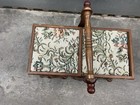 Vintage Wooden Sewing Box Handmade  Wood Storage Box For Sewing Kit Fold Out Box