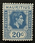 Travelstamps  1938 Mauritius Stamps Scott  217 - 20 Cent Kgvi Mint  Mogh