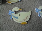 Vintage 1970s Ducks Glazed Ceramic Wind Chime Set Nib