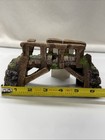 Aquarium Fish Tank Decor Ornament Wood Stone Bridge Cave Tunnel 6 75  X 2 75 