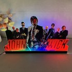 John Wick Printed Acrylic Led Pinball Topper For Pinball Machine