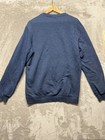 Men s Sweatshirt Blue Fleece-lined Crew Long Sleeve Pullover Y2k Sport