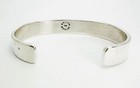 B  Morgan Sterling Silver 14k Gold- Stamped Native American Design Cuff Bracelet