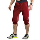 Men s 3 4 Capri Jogger Sports Shorts Gym Casual Harem Pants Long Trousers Sports