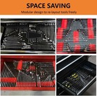 52 Pcs Modular Wrench Organizer  Metric Sae Labels Tool Drawer Rack