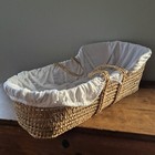 Vintage Baby Wicker Moses Basket Natural Look Nest Baby Carrier Xl