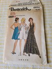 Vintage 70s Simplicity Sewing Pattern Misses  Halter Dress 6634 Large Sz 16 Ff