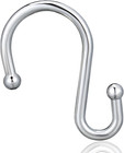Shower Curtain Hooks Set Of 12 S Shape Chrome Rust Proof S Hooks Rings Multi Use