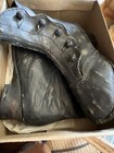 Country House Victorian Leather Baby Shoes Boots Black Reproduction Vintage Box