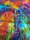 Vintage 70s Papermate Gray Chrome Pen   Pencil Set In Original Box Double Heart