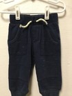 Genuine Kids Baby Boy Warm Pants Size 12 Months Blue Elastic Waist Y8