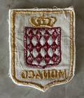 Vintage Monaco 1950 s  Embroidered Felt Patch International Travel Souvenir