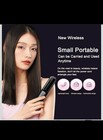 Cordless Ionic Hair Straightening Brush 3 Heat Settings 392  f Portable Black