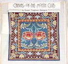 Needlepoint Canvas Vintage S  Treglown Vibrant Persian Tapestry Flowers Rare