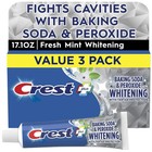 Crest Plus Baking Soda   Peroxide Teeth Whitening Toothpaste mint  5 7 Oz 3 Pack