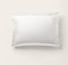 Ralph Lauren Organic Cotton Sateen Border Euro Sham White parchment 26 x26   185