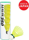 Nylon Badminton Shuttlecocks  yellow  Slow Speed  - 6 Pack