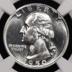 1950 Proof Washington Quarter 25c - Ngc Graded Pf66 - Low Mintage Proof Year