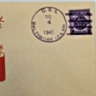 Uss Baltimore 1946 July 4th Thermographic Cover