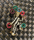 Vintage Gold Enamel Clown Collectible Pin Brooch Rare Qty      L  k