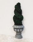 Dollhouse Topiary Flat Back Tall Twist Potted Bush 1 12 Scale Miniature Garden