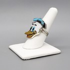 Zuni-sterling    Multi-stone Inlay Donald Duck Ring By Andrea Lonjose-size 8