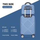 2-piece Lightweight Hardside Luggage Set With Spinner Wheels - Blue