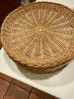 8 Vintage Wicker Rattan Paper Plate Holders 9 5 d