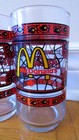 Vintage 2 1980s s Mcdonalds   Coca-cola Stained Glasses Tumbler  Drinking Glass