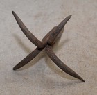 Antique Blacksmith Forged 4 Hook Trap Drag Early Frontier Trapping Tool