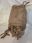 Very Rare Buster Brown Small Leather Pouch Bag Fringed Purse Medicine Bag