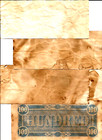 Lot Of 5 Reproduction Antiqued Civil War Era Note Paper Money Bills Lot Q