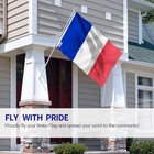 Anley 2 Pack Fly Breeze 3x5 Foot France Flag French Flags Polyester