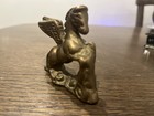 Vintage Solid Brass Winged Horse Pegasus Figurine 2 5    Tall