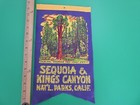 Vintage 1960 s Sequoia   Kings Canyon Ca National Park Banner Pennant Americana