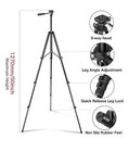 Phone Tripod  51  Adjustable Travel Stand With Cell Phone Mount Tr-50 Black