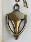 Nos Vtg Brass Antique Door Knocker W  Peephole Rare Gothic Neat Piece 