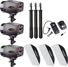 Godox K-180a 3pcs 540w Portable Professional Mini Master Studio Flash Lights