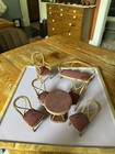 Antique Dollhouse Miniature Bentwood Parlor Furniture W  Upholstery